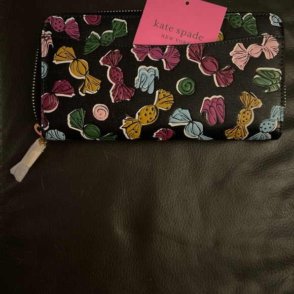 Kate Spade New York Morgan assorted candies embossed Saffiano leather zip wallet - Picture 3 of 4